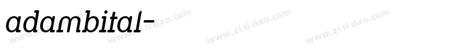adambital字体转换