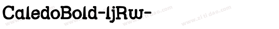 CaledoBold-ljRw字体转换