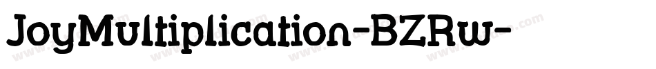 JoyMultiplication-BZRw字体转换