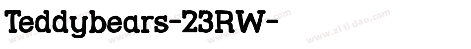 Teddybears-23RW字体转换