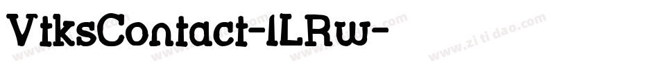 VtksContact-lLRw字体转换