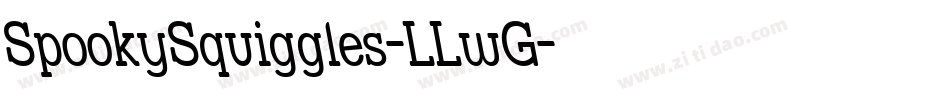 SpookySquiggles-LLwG字体转换