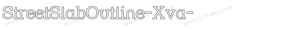 StreetSlabOutline-Xva字体转换