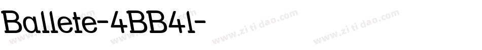 Ballete-4BB4l字体转换