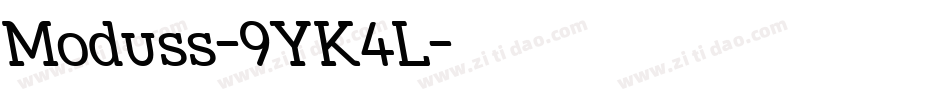 Moduss-9YK4L字体转换