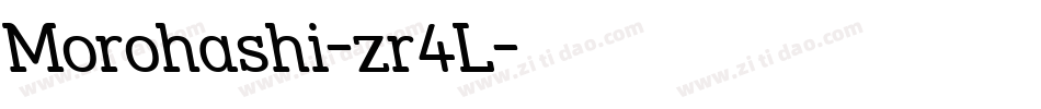 Morohashi-zr4L字体转换