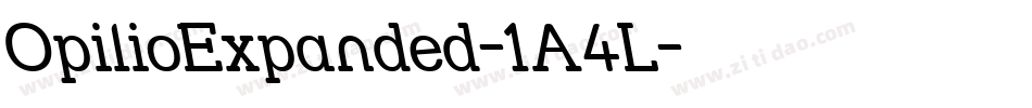 OpilioExpanded-1A4L字体转换