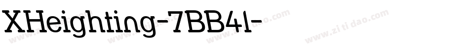 XHeighting-7BB4l字体转换 XHeighting-7BB4l字体转换