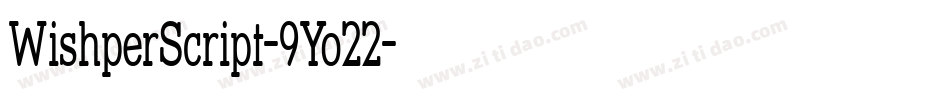 WishperScript-9Yo22字体转换