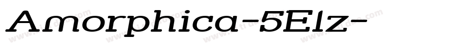 Amorphica-5Elz字体转换