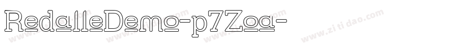 RedalleDemo-p7Zoa字体转换