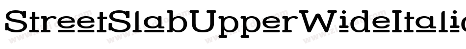 StreetSlabUpperWideItalic-yg2字体转换