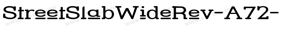 StreetSlabWideRev-A72字体转换