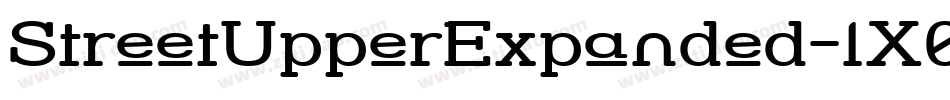 StreetUpperExpanded-lX0字体转换