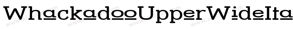 WhackadooUpperWideItalic-j0l字体转换 WhackadooUpperWideItalic-j0l字体转换