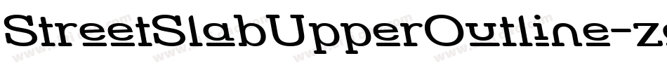 StreetSlabUpperOutline-zoa字体转换