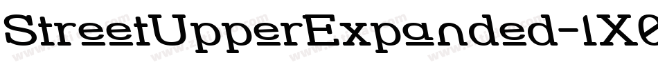 StreetUpperExpanded-lX0字体转换