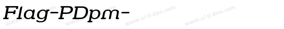 Flag-PDpm字体转换