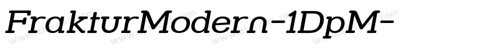 FrakturModern-1DpM字体转换
