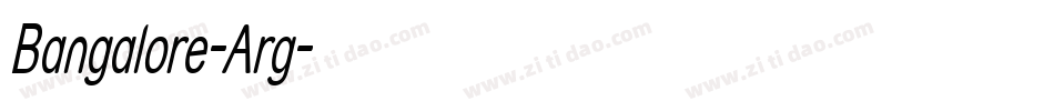 Bangalore-Arg字体转换