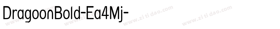 DragoonBold-Ea4Mj字体转换
