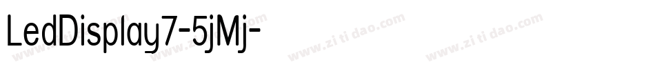 LedDisplay7-5jMj字体转换