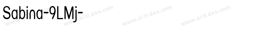 Sabina-9LMj字体转换