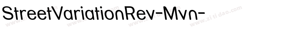 StreetVariationRev-Mvn字体转换