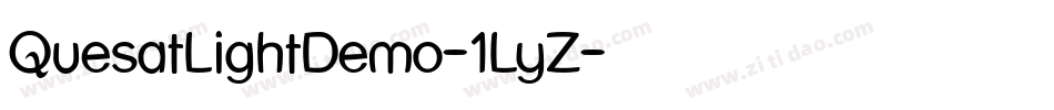 QuesatLightDemo-1LyZ字体转换