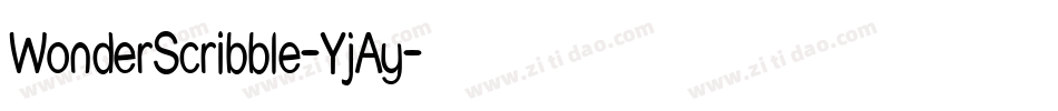 WonderScribble-YjAy字体转换 WonderScribble-YjAy字体转换