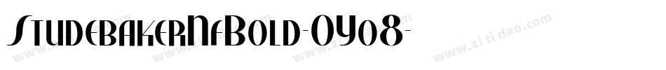 StudebakerNfBold-OYo8字体转换