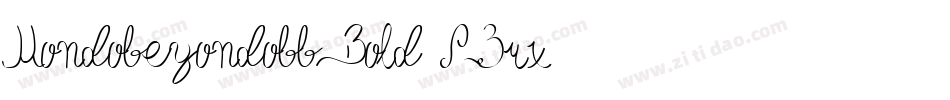 MondobeyondobbBold-P3rx字体转换
