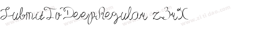SubmitToDeepRegular-z3rX字体转换