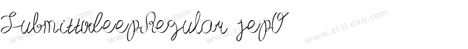 SubmittodeepRegular-jepO字体转换