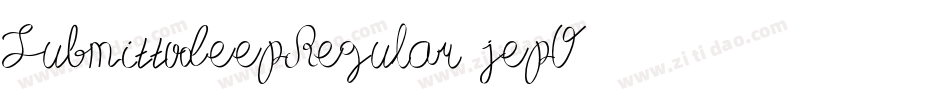 SubmittodeepRegular-jepO字体转换