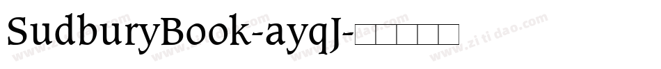 SudburyBook-ayqJ字体转换