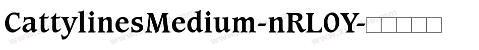 CattylinesMedium-nRL0Y字体转换