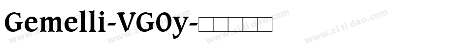 Gemelli-VG0y字体转换