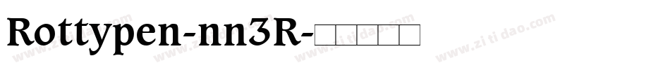 Rottypen-nn3R字体转换