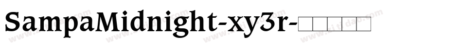 SampaMidnight-xy3r字体转换