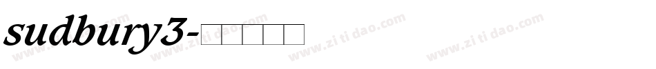 sudbury3字体转换