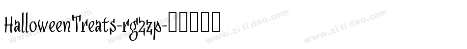 HalloweenTreats-rg2zp字体转换
