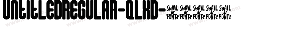 UntitledRegular-qLxd字体转换