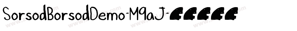 SorsodBorsodDemo-M9aJ字体转换