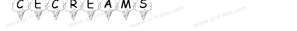 Icecreams字体转换