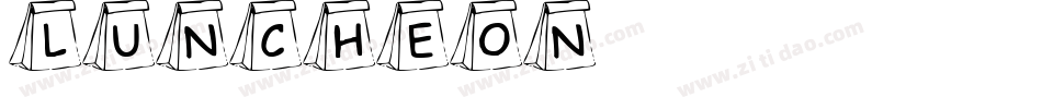 LUNCHEON字体转换