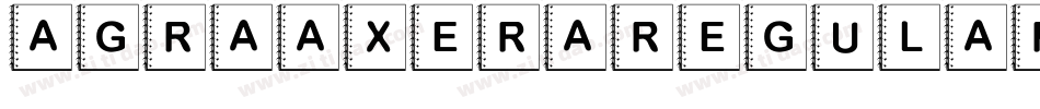 AgraAxeraRegular-Yxej字体转换