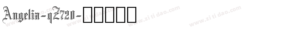 Angelia-qZ720字体转换