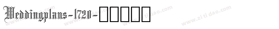 Weddingplans-l720字体转换
