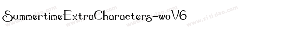 SummertimeExtraCharacters-woV6字体转换